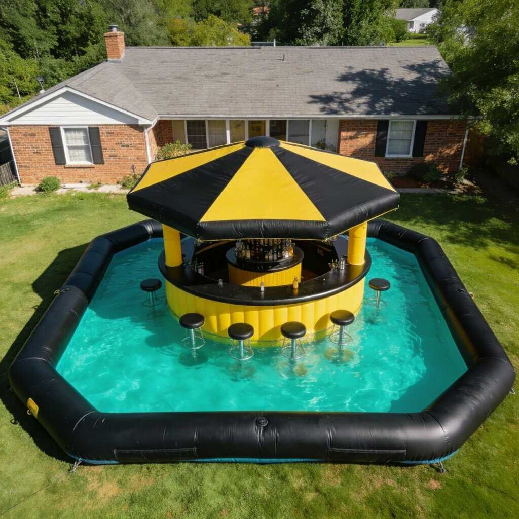 Elevate Your Summer Bash with a Giant Inflatable Bar Pool